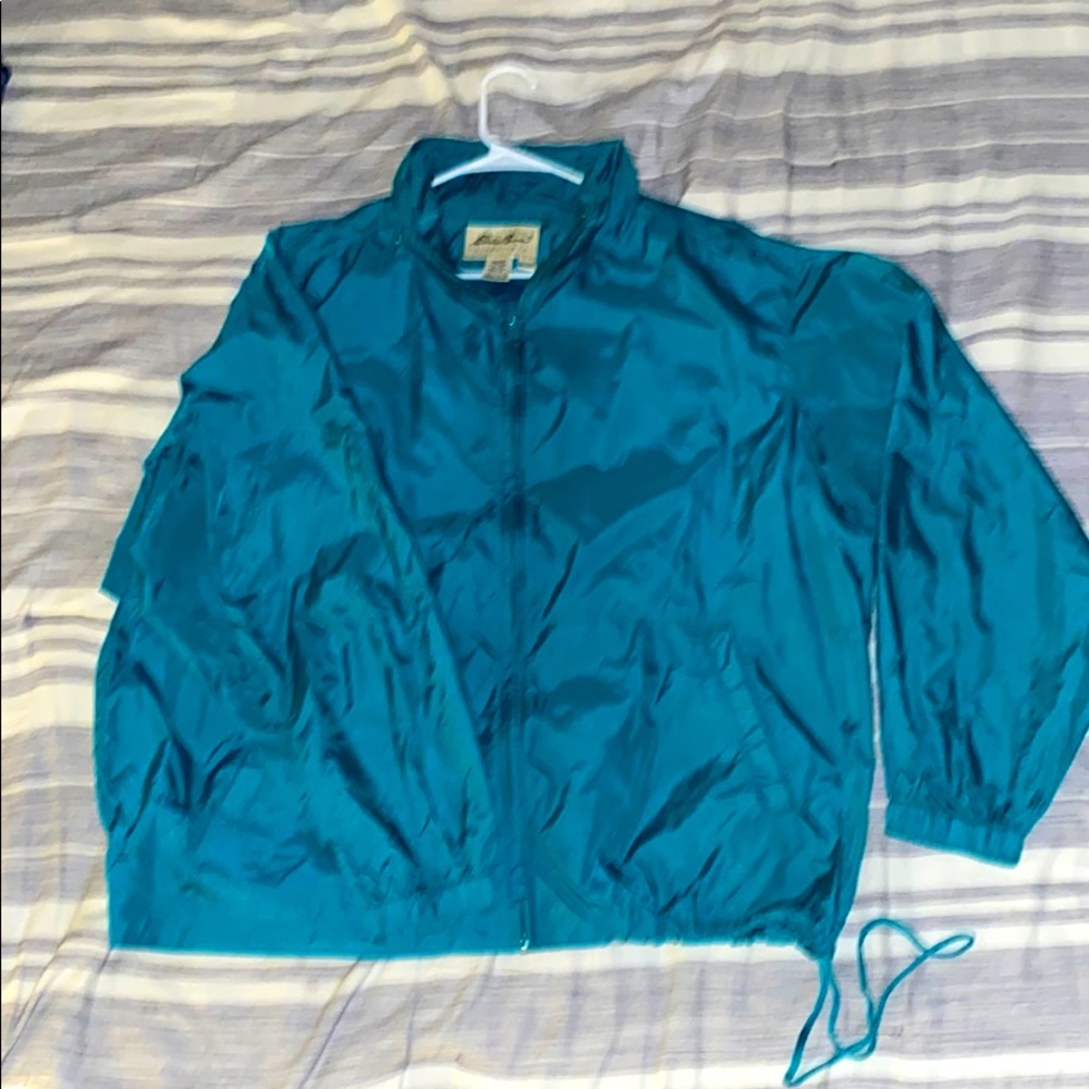 Vintage 90s Eddie Bauer Green Vented Windbreaker